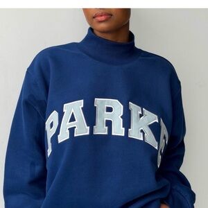 Parke winterberry blue NWT SOLD OUT Varsity turtleneck XXL